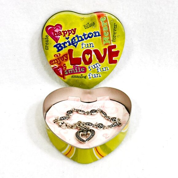 Brighton Ellington Silver Tone Heart Bracelet - Picture 2 of 11